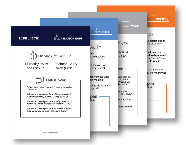 Photo of True Charity Life Deck cards