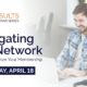 Promotional graphic for True Charity Real Results Webinar: Navigating the Network