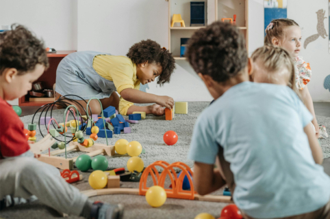 Image of children playing with toys