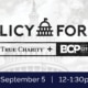 Graphic for True Charity + Better Cities Project Policy Forum