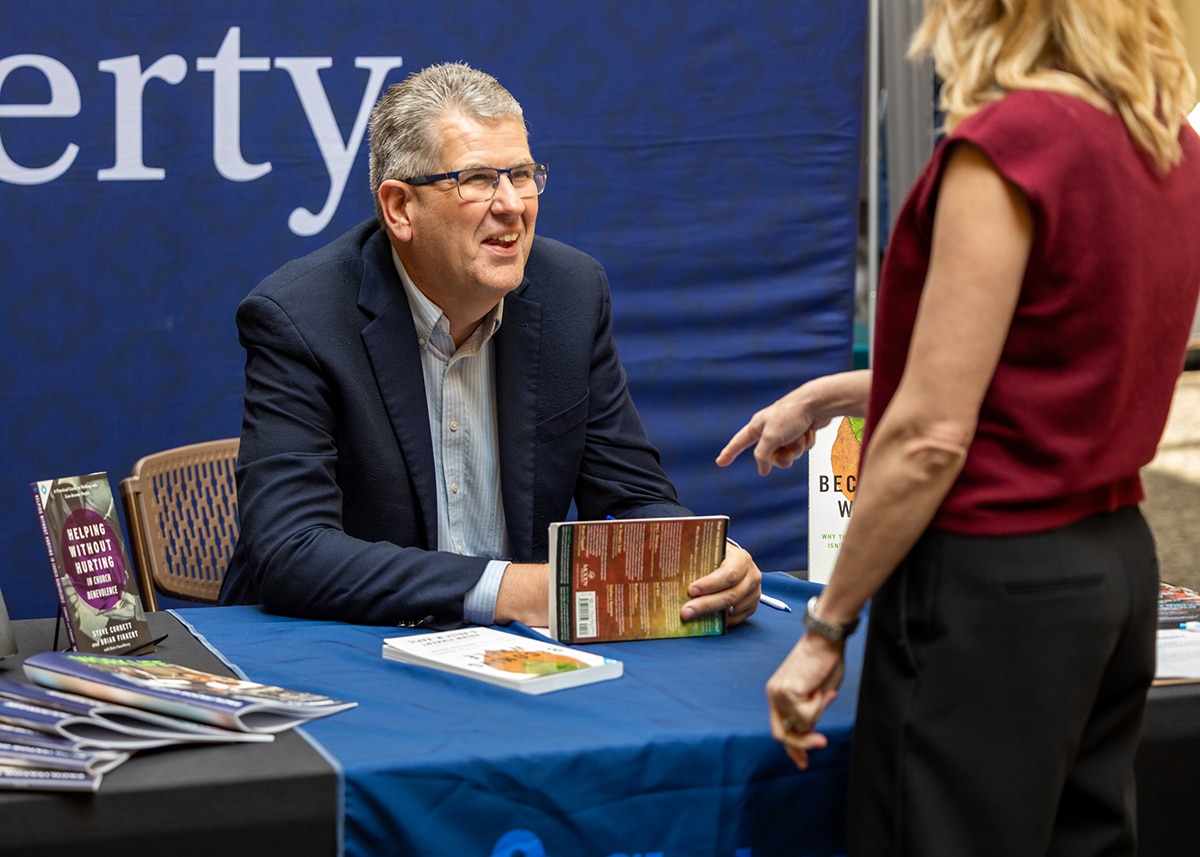 booth at True Charity Summit conference exhibition Chalmers Center booth at True Charity Summit conference exhibition