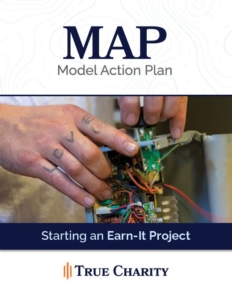 6 Earn-It-Project Thumbnail graphic of True Charity Earn-it Project Model Action Plan