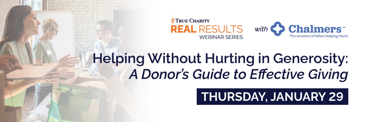 1.29-Chalmers-Donors-webinar_web Promotional graphic for True Charity webinar