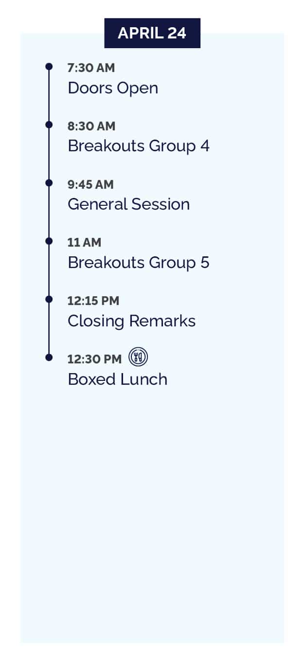 Graphics for abbreviated schedule, True Charity Summit 2026
