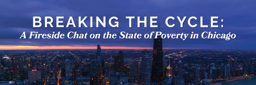 Promotional graphic for Chicago event with True Charity